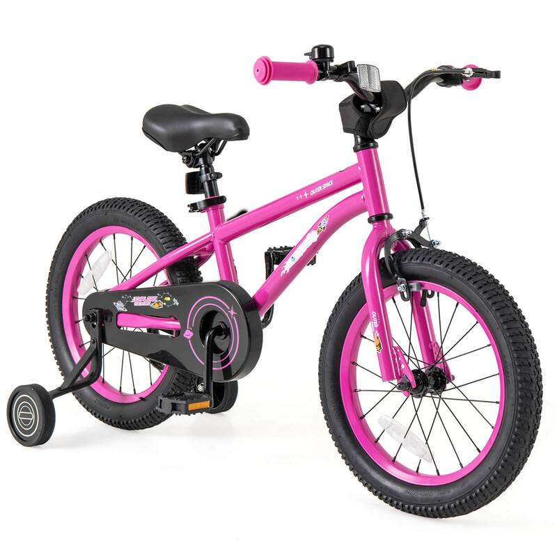 Costway 14/16/18-Inch Kid’s Bike for 4-7 Years Old with Adjustable - See Details - Pink