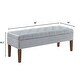preview thumbnail 22 of 27, Tufted Bench with Storage, Solid Wooden Frame, 48"L X 18"W X 18.5"H