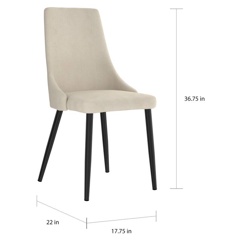 Mid-century Modern Upholstered Side Chairs (Set of 2)