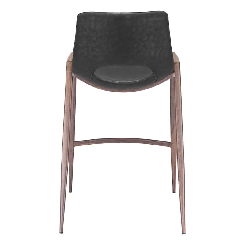 Desi Counter Stool Black & Walnut