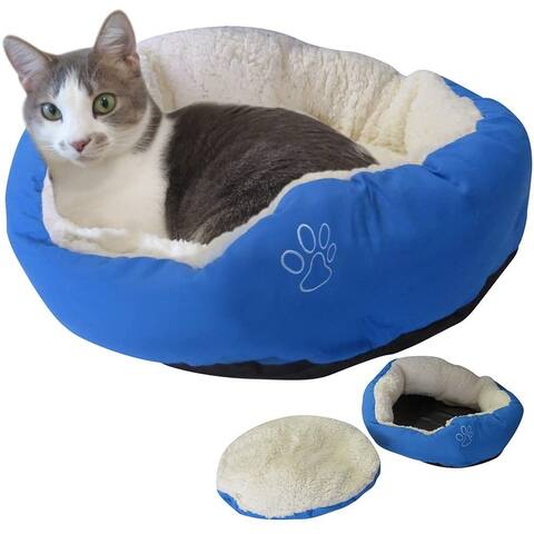 Evelots Pet Bed for Cat/Small Dog-New Model-Soft-Warm/Cozy-Easy Washing-5 Colors - Single unit