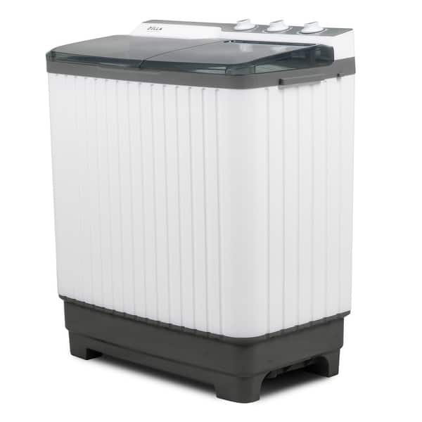 DELLA 9KG Mini Compact Twin Tub Portable Washer Spin Dryer Cycle Built