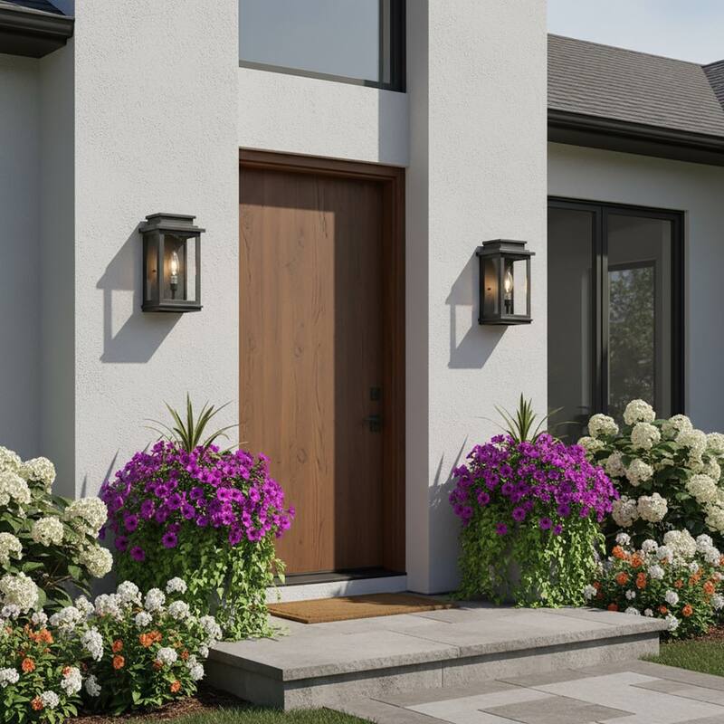 Freemont 2-Light Outdoor Wall Light - Black