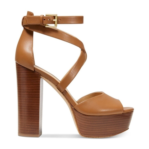 burke leather platform sandal