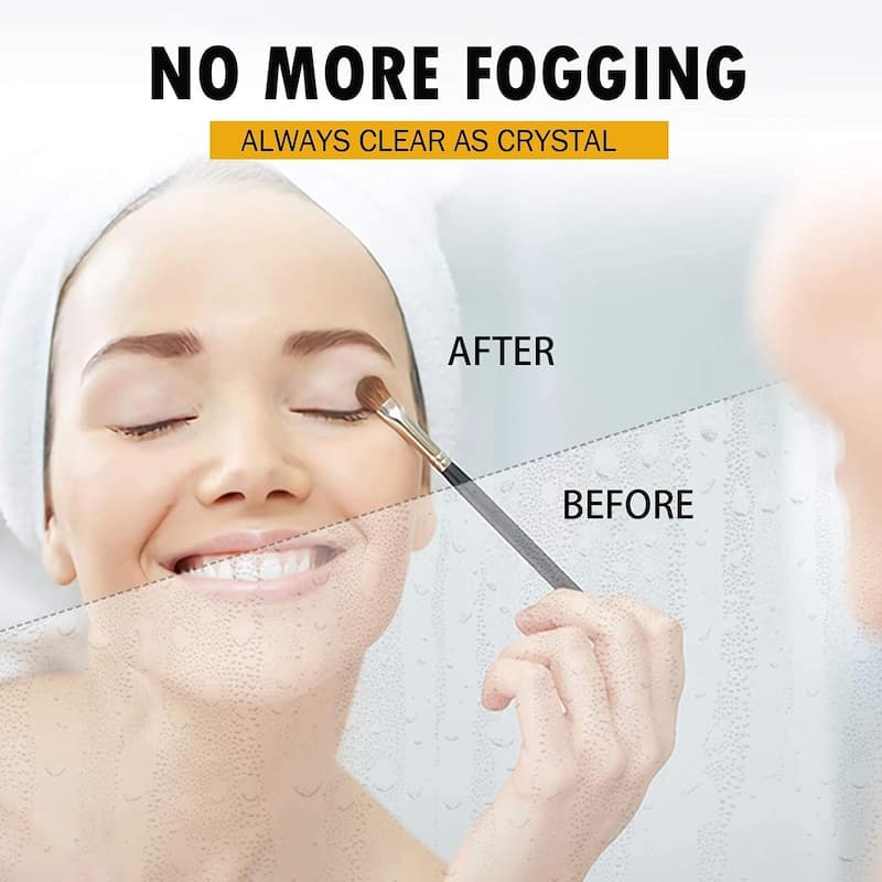 WINGBO LED Bathroom Mirror Wall Mounted, Anti Fog Vanity Lighted Mirror