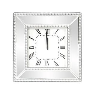 Allan Andrews Mirrored Square Frame Decorative Wall Clock