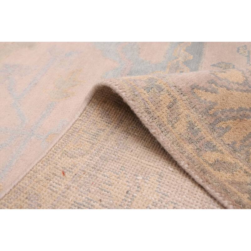 ECARPETGALLERY Hand-knotted Royal Oushak Taupe Wool Rug - 8'1 x 10'0