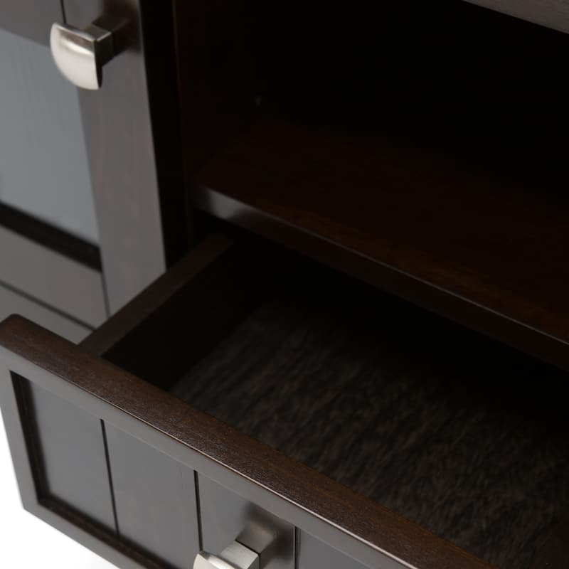 WYNDENHALL Normandy SOLID WOOD 60 inch Wide Transitional TV Media Stand For TVs up to 65 inches - 60'' x 16.5'' x 24
