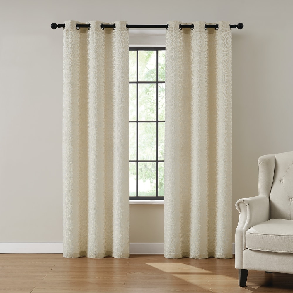 5th Avenue Lux Thalia Textured Window Panel Pair