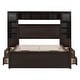 preview thumbnail 22 of 52, Modern Platform Bed with Integrated Cabinet and Drawers