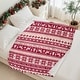 preview thumbnail 15 of 15, Christmas Striped Flannel Fleece Throw Blanket — Soft Holiday Blanket