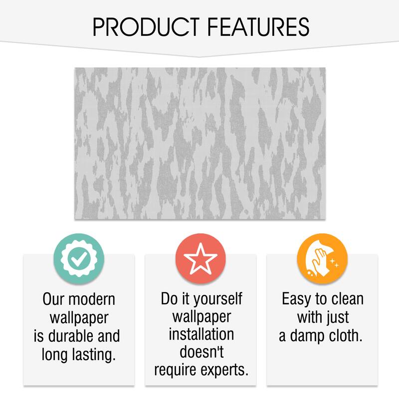 SUSSEXHOME Removable Wallpaper-Waterproof, Strippable, Light Resistance & Cleanable Wall Paper Roll-Wallpaper-Lava2