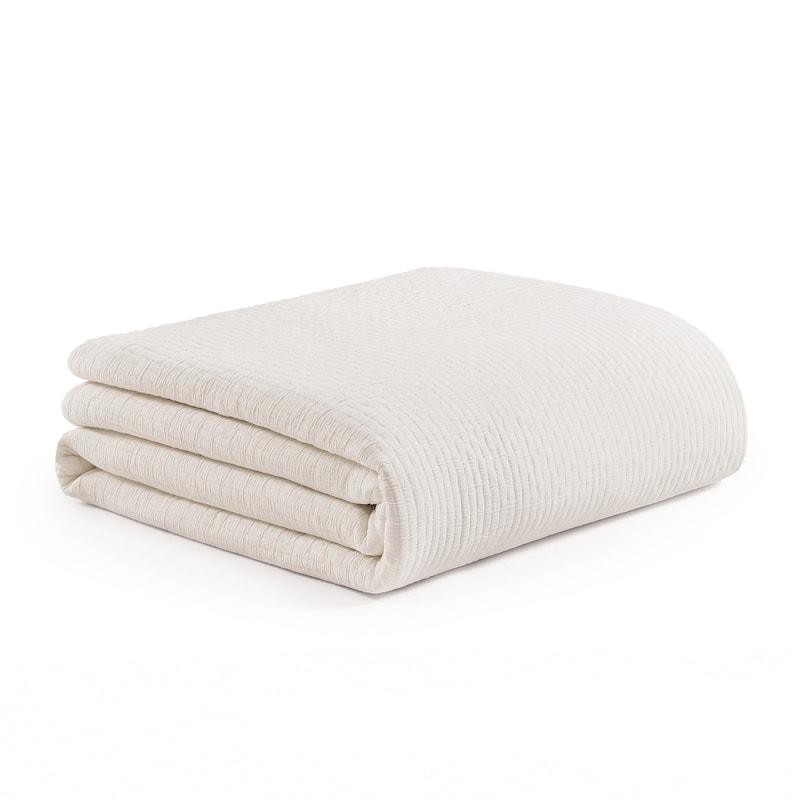 Tommy Bahama Ventura Cotton Beige Reversible Quilt