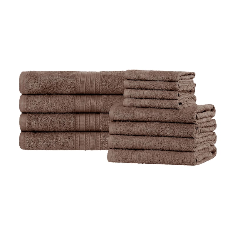 Superior Eco-Friendly Sustainable Cotton 12-Piece Bathroom Towel Set