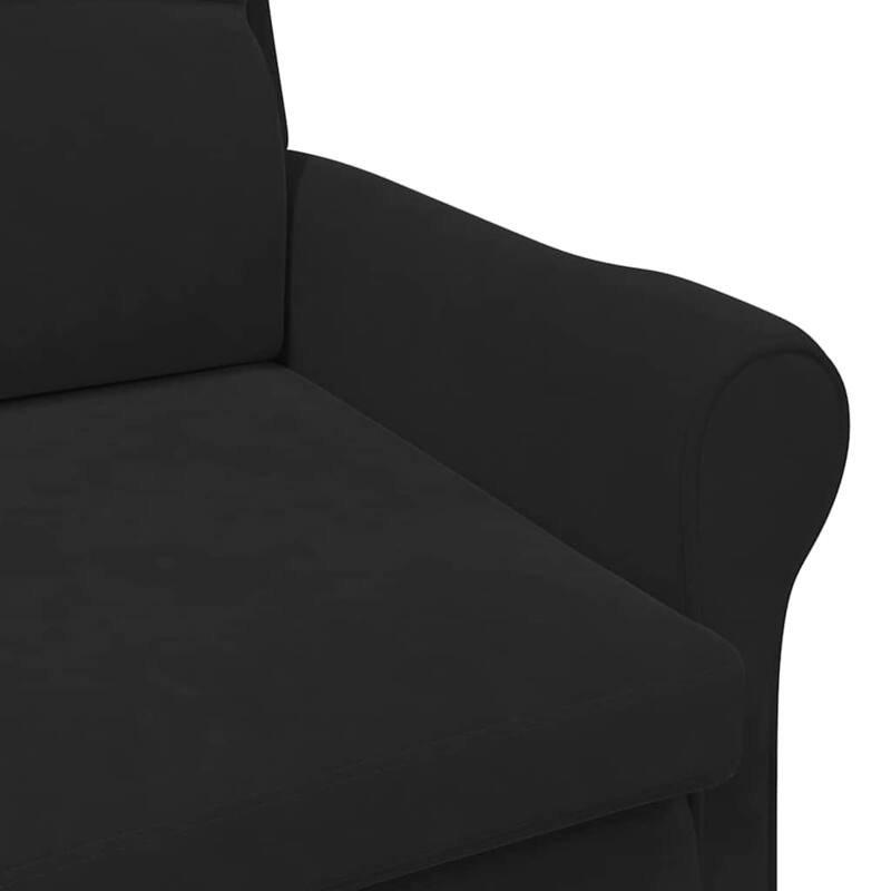 vidaXL Dark Gray Armchair Dark gray/Black Fabric with wood Standard - 29.9 x 37 x 40.2