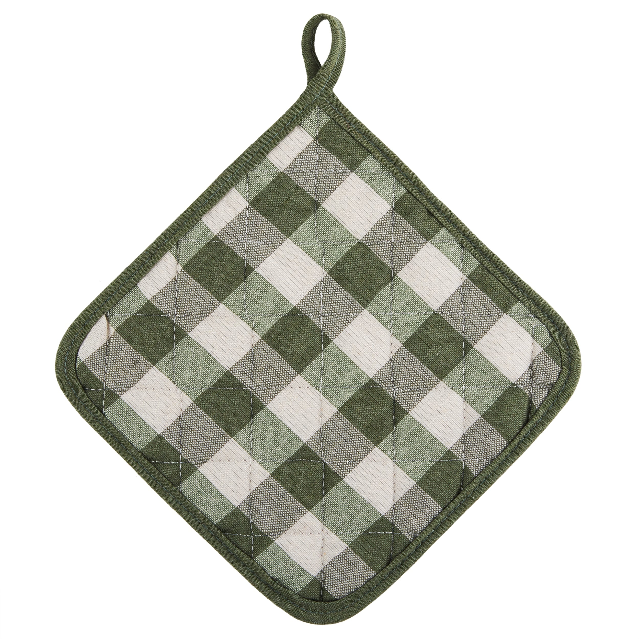 Pot Holders Set of 2 Square with Loop Silver Silicone Free Shipping 