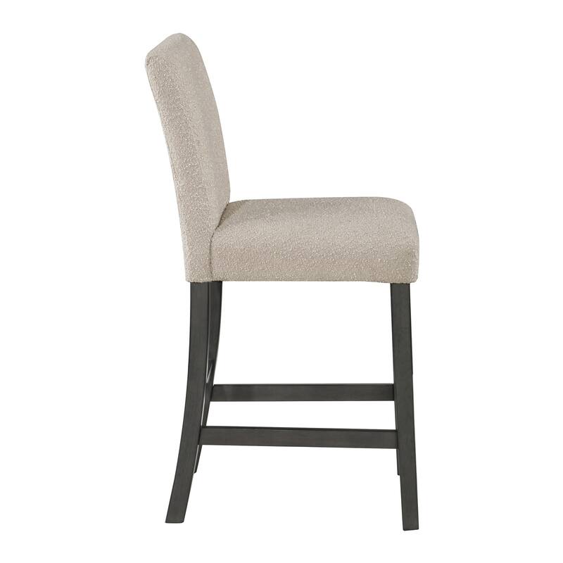 Set of 2 Upholstered Counter Height Dining Chairs