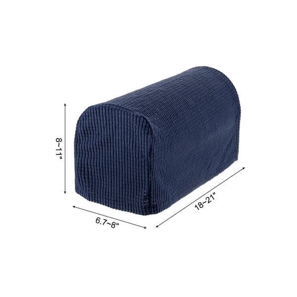 dimension image slide 1 of 9, Stretch Armrest Cover Armchair Slipcover for Sofa Couch 2 Pcs