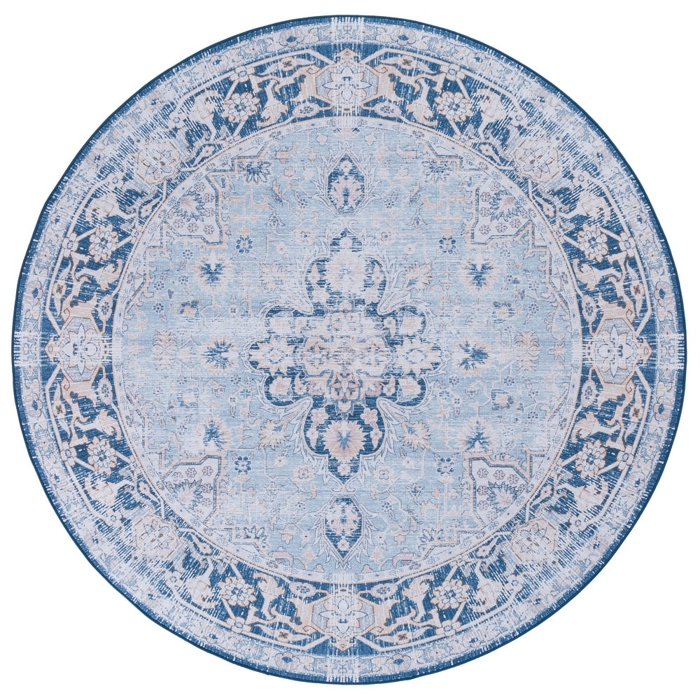 SAFAVIEH Tucson Machine Washable Slip Resistant Emmie Traditional Rug