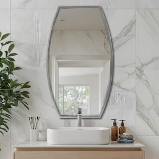 Allan Andrews Curved Rectangular Iron Framed Wall Mirror