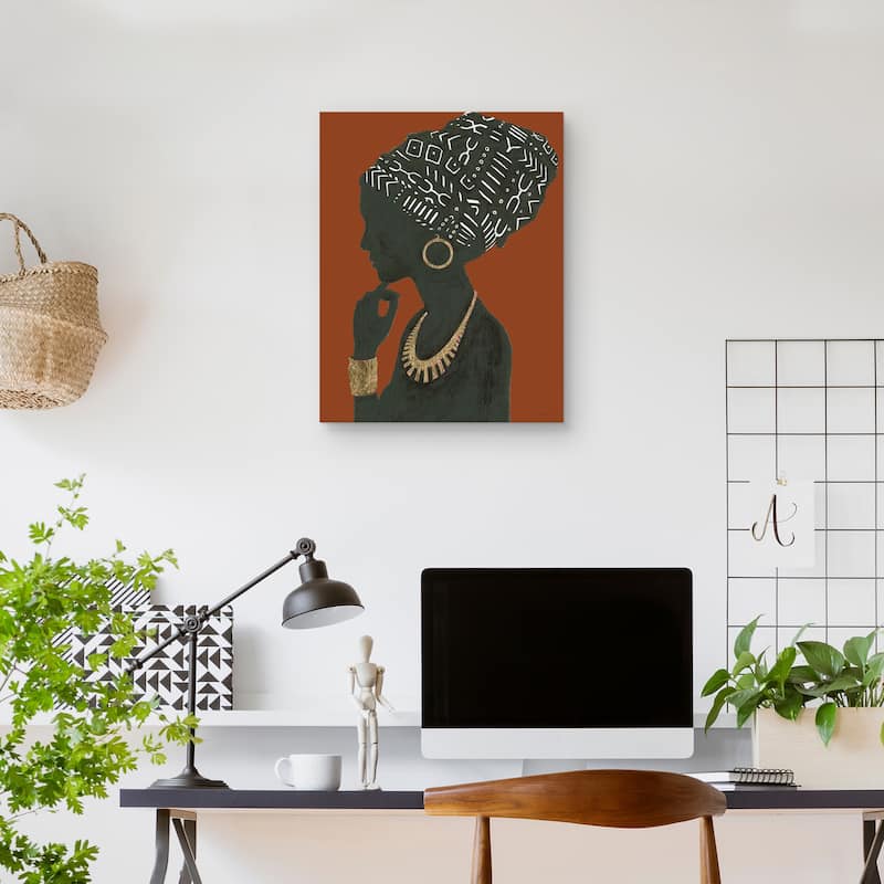 Graceful Majesty Spice II by Emily Adams Canvas Art Print