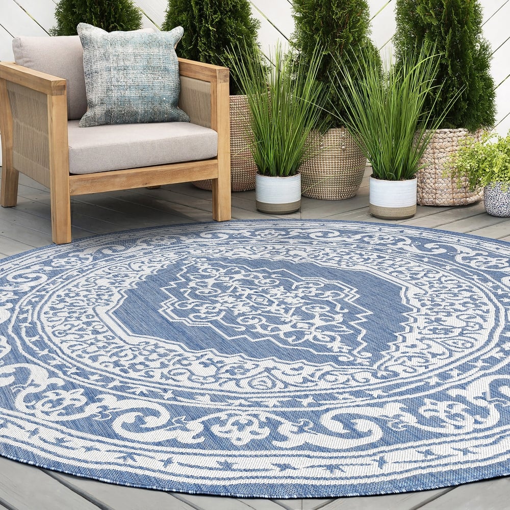 Exo Coastal Oriental Indoor/Outdoor Area Rug