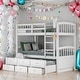 preview thumbnail 18 of 30, Modern Twin Over Twin Bunk Bed With Trundle And Drawers,Sturdy Frame for Bedroom