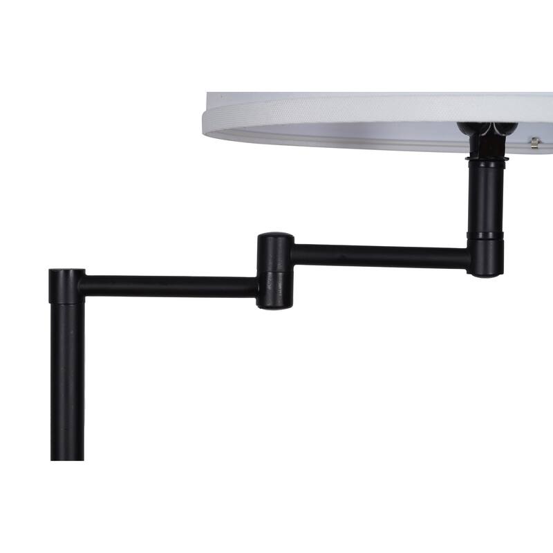 Catalina Camden Swing Arm Floor Lamp - Black