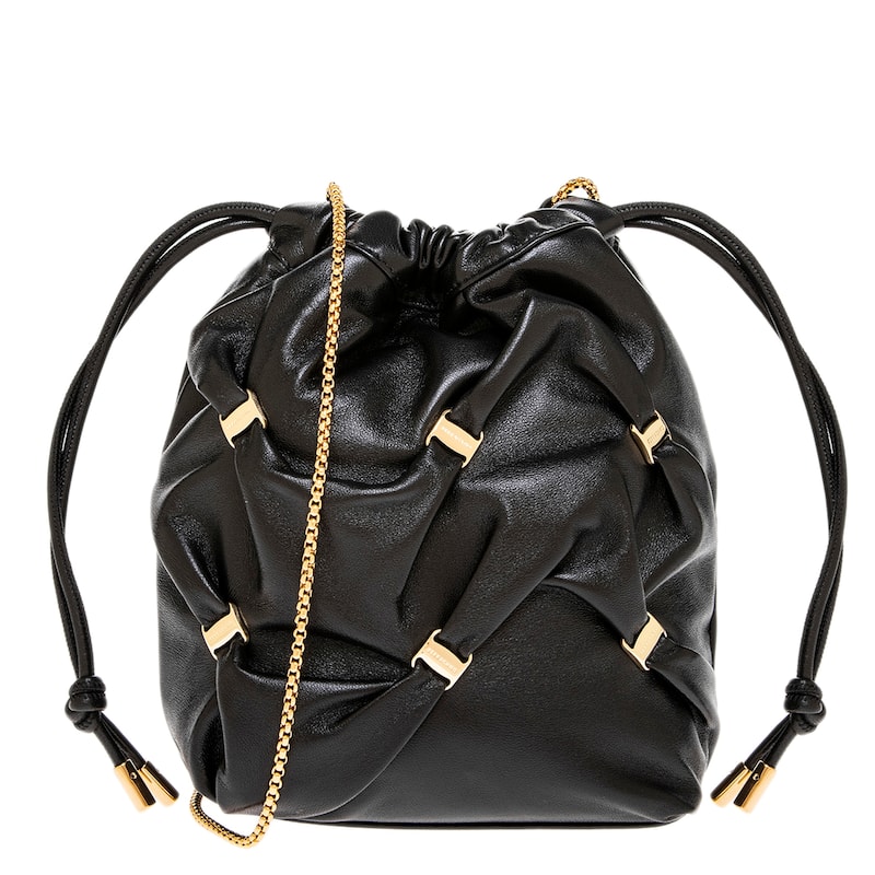 Ferragamo Mini Varini Bucket Bag - Black