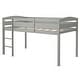 preview thumbnail 14 of 31, Costway Twin Low Loft Bunk Junior Bed Bedroom Wooden Guard Rail Ladder Grey