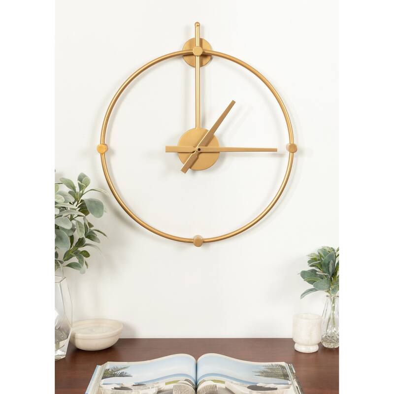 Kate and Laurel Lidor Metal Wall Clock - 22x25