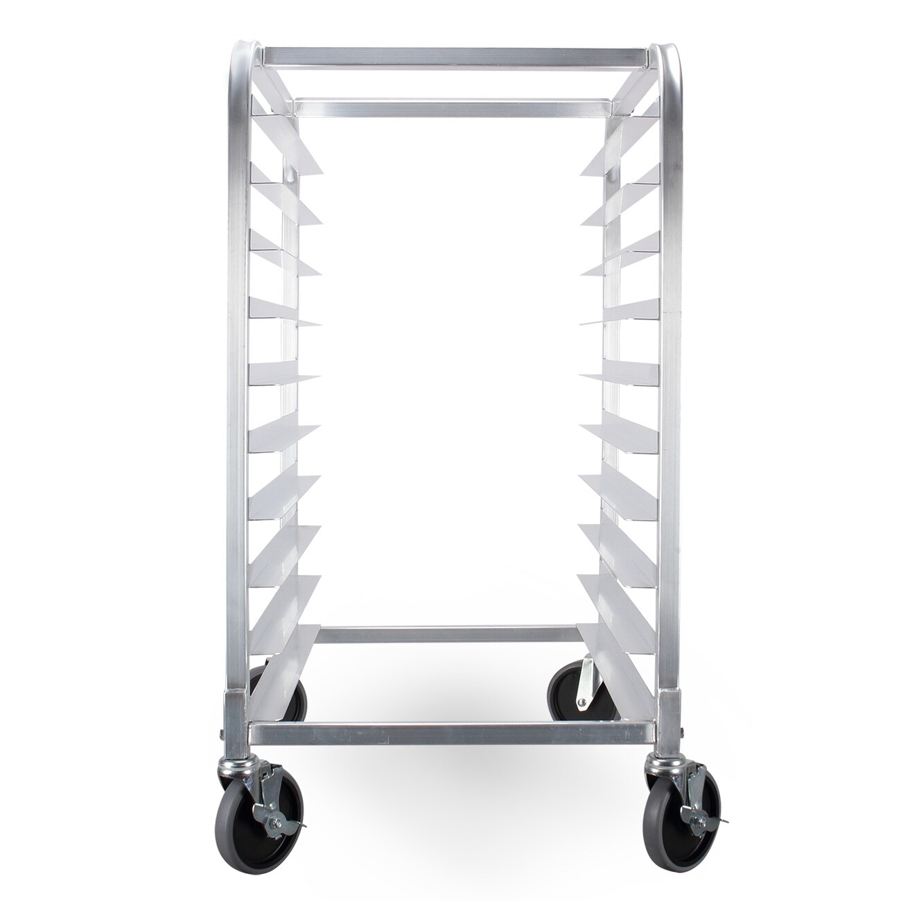 10 Sheets Aluminum Rolling Bakery Pan Rack - Costway