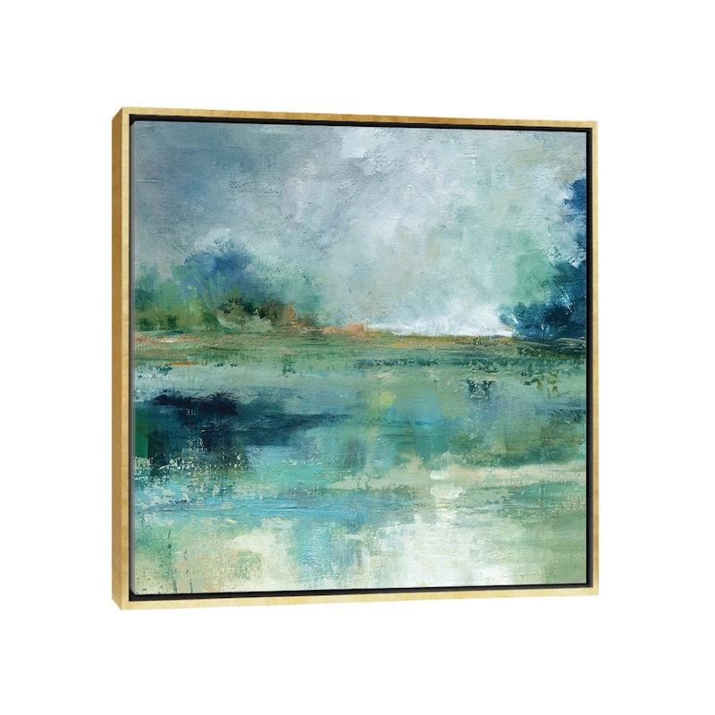 iCanvas "Emerald Isle" by Carol Robinson Framed Canvas Print - Gold - 12x12
