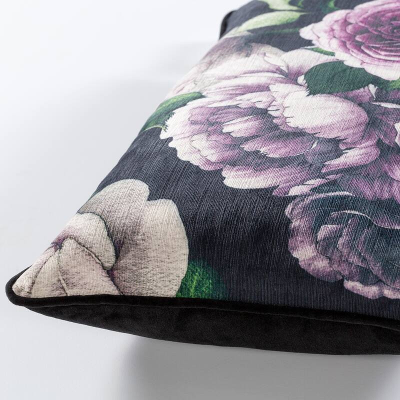 Artistic Weavers Ellen Moody Floral Velvet 22-inch Lumbar Throw Pillow