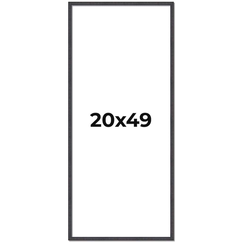 20x49 Frame Brown Solid Wood Picture Frame - Complete Modern Photo