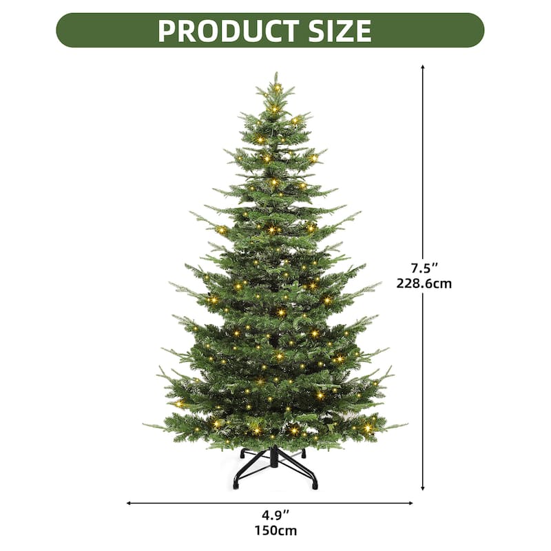 Elegant Pre-Lit Artificial Christmas Tree Collection , Multiple Styles with Remote Control & Snow Flocking