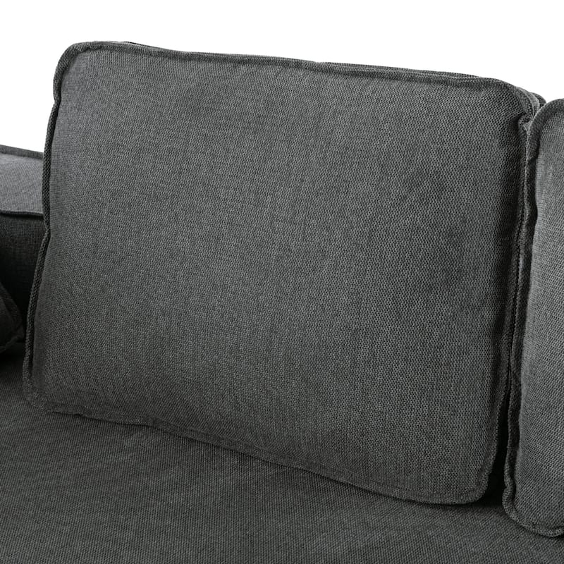 125" Stylish 4-Seater Chaise Lounge Sofa, Modern Indoor Sleeper for Cozy Living Room Relaxation