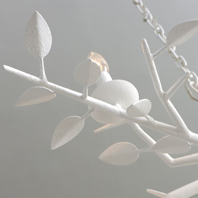 Aubrey Gesso White Chandelier