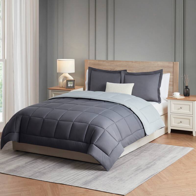 Empyrean All Season Alternative Down Lightweight Reversible Comforter Set