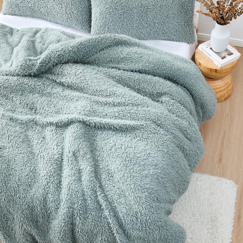 Stop It, No You Stop It - Coma Inducer® Oversized Duvet Cover Set - Mossy Gray Fox