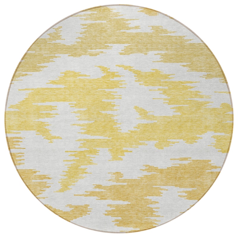 HomeRoots Abstract Transitional Rectangle Outdoor Rug
