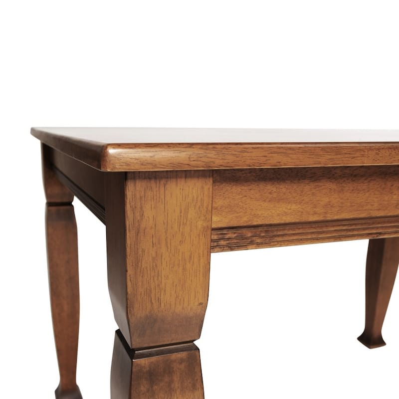 Classic Wood Dining Table with Decorative Sculpted Legs