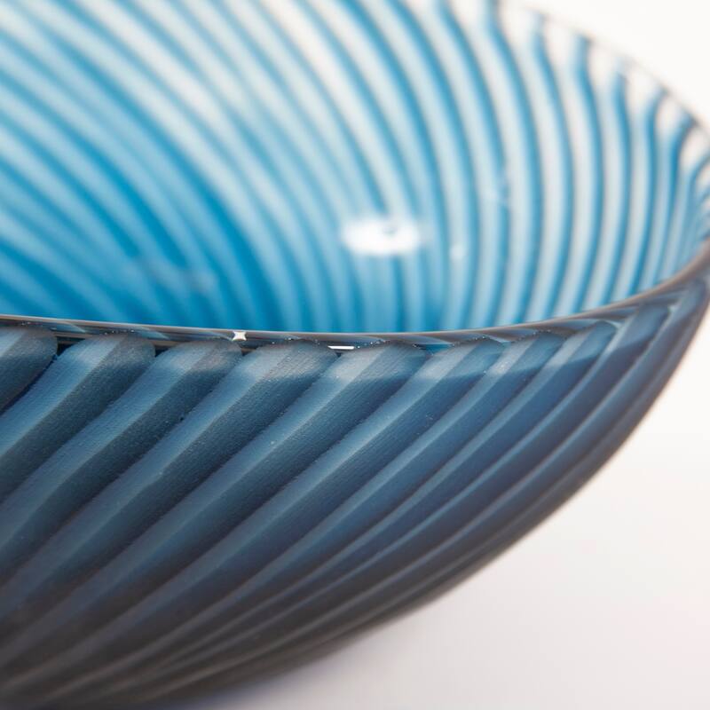 Allan Andrews Oceanic Wave Hand Blown Glass Bowl