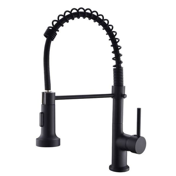 Single Handle One Hole Kitchen Faucets Pull Down Sprayer ...