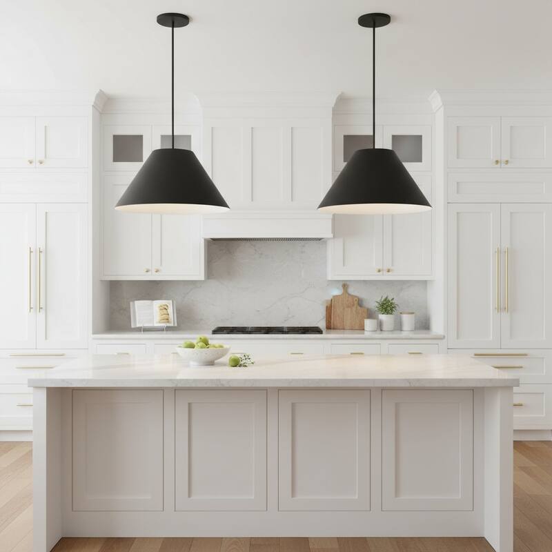 22 inch Integrated LED Pendant Light Diameter 5 Color Temperature Dimmable