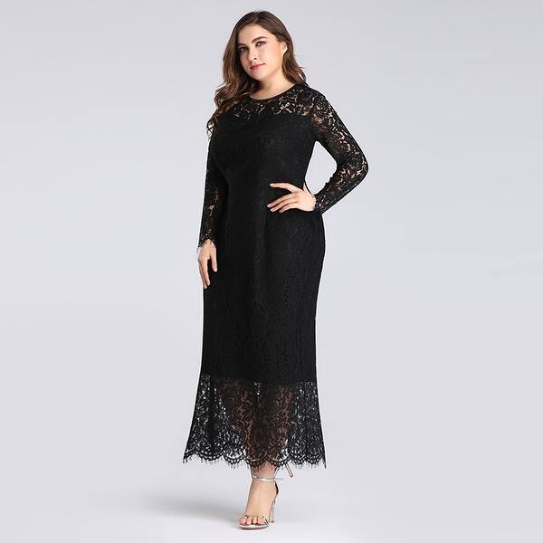 Shop Ever Pretty Women S Plus Size Black Lace Party Evening Casual