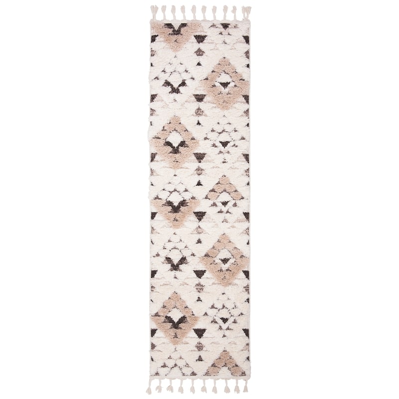 SAFAVIEH Moroccan Tassel Shag Kobi 2-inch Thick Rug