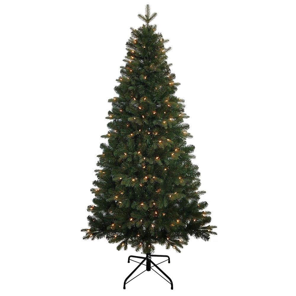 Kurt Adler 6-Foot Pre-Lit Clear Incandescent Studio Spruce Tree