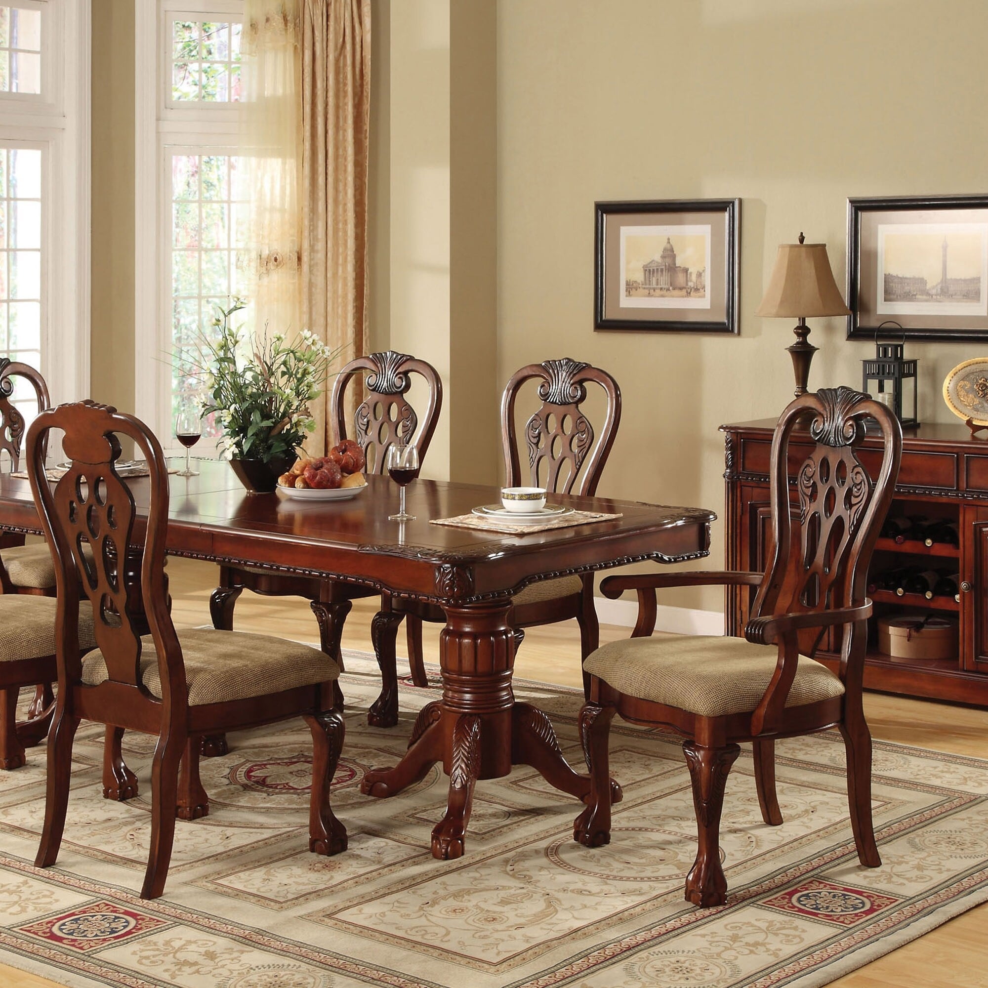 Cherry wood sale chairs