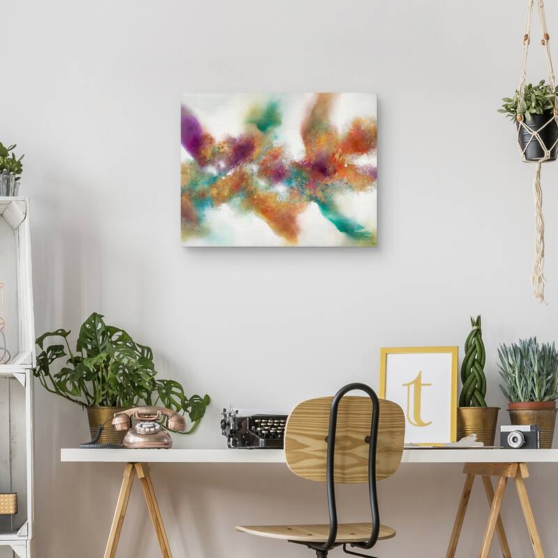 Amber Blossoms by K. Nari Canvas Art Print